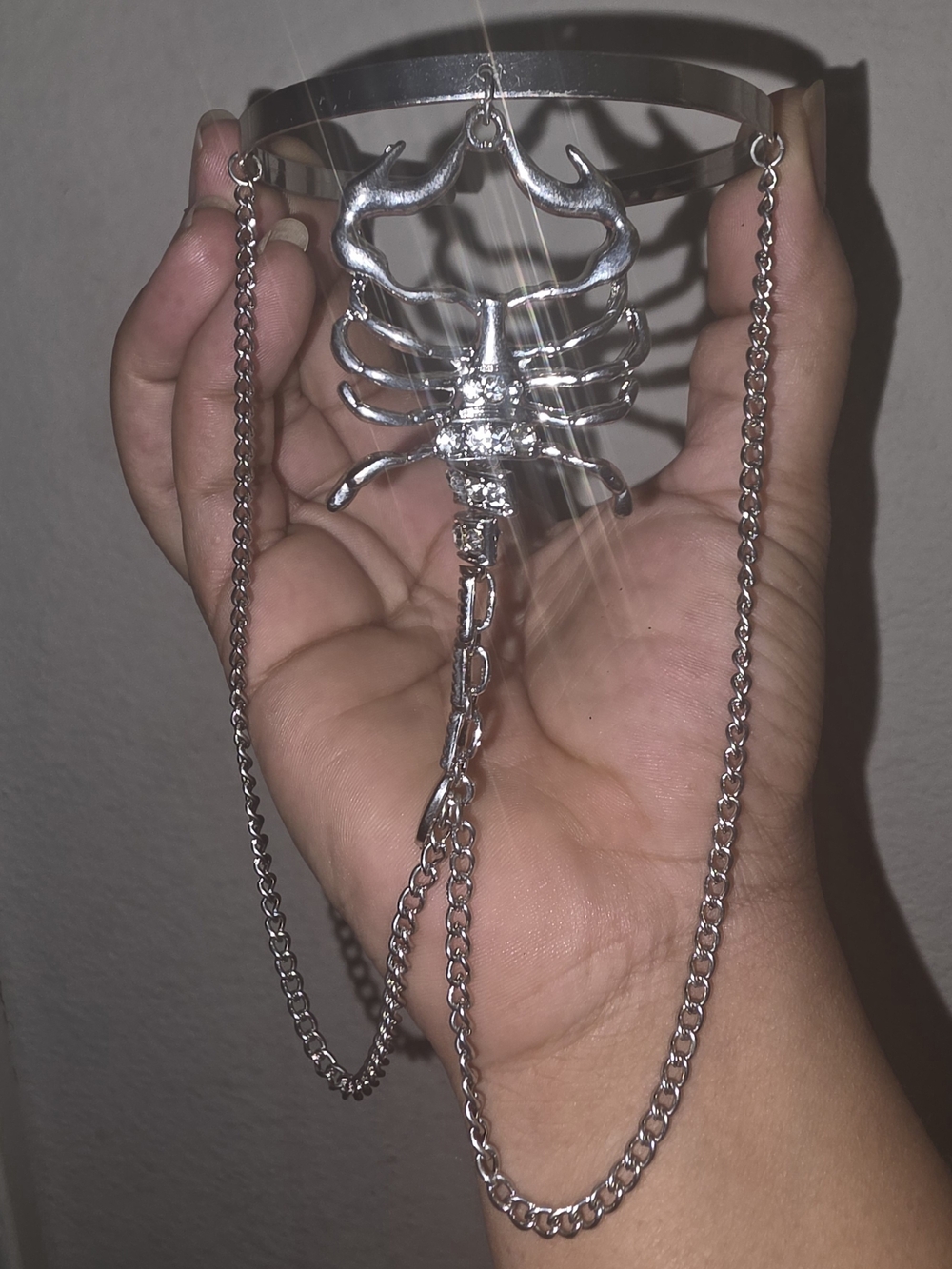 Silver Plated Scorpion Body Jewerly Set Chain Necklace